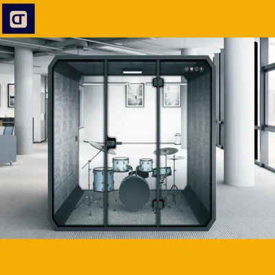 Estúdio portátil de gravação de música vocal modular escritório pod sala de reuniões cabine à prova de som
